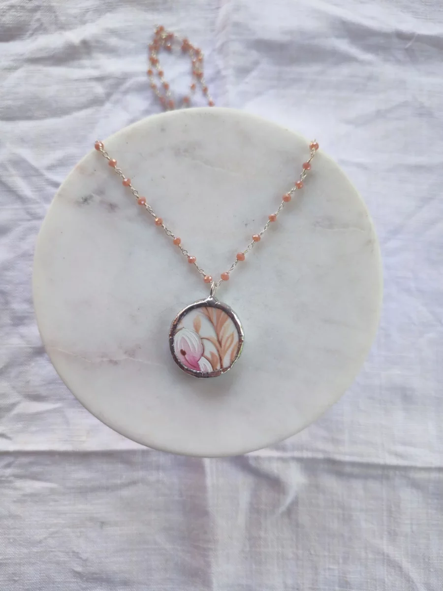 Collana artigianale in ceramica vintage ADESSO