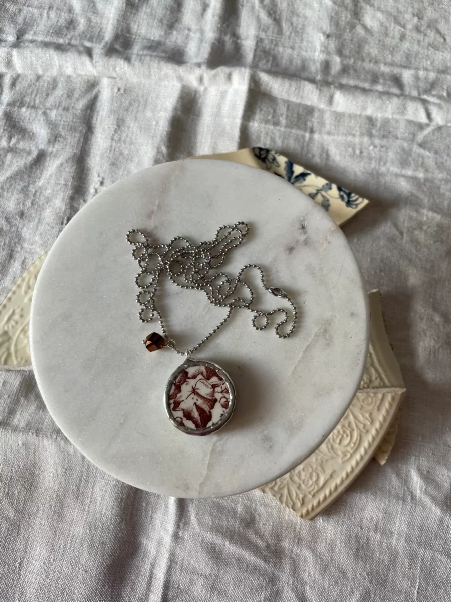 Collana artigianale in ceramica vintage EDERA