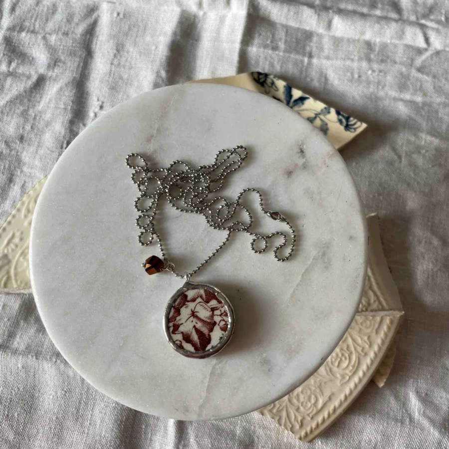 Collana artigianale in ceramica vintage EDERA