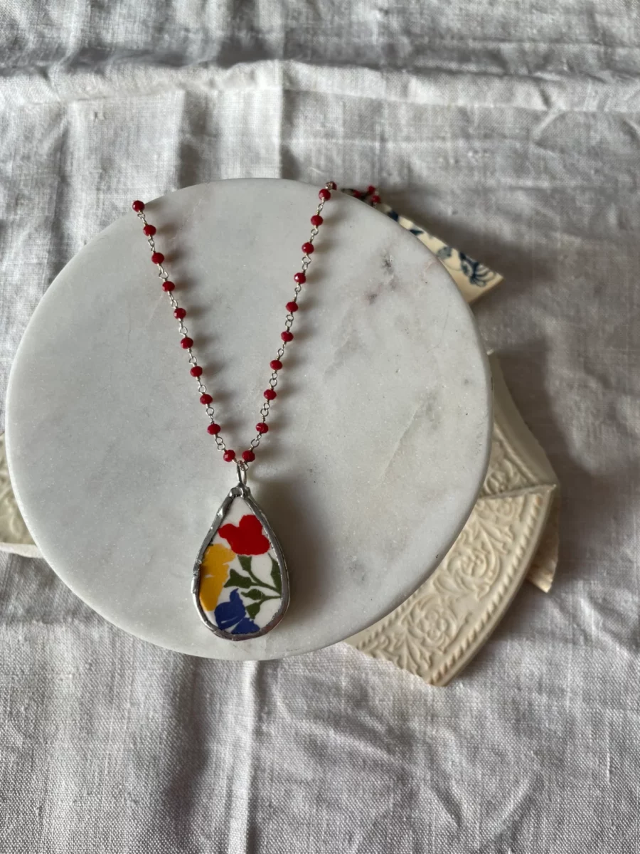 Collana artigianale in ceramica vintage PROVENZA