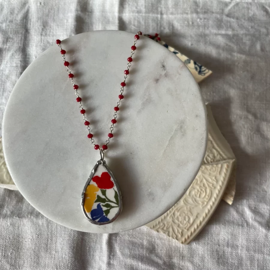 Collana artigianale in ceramica vintage PROVENZA