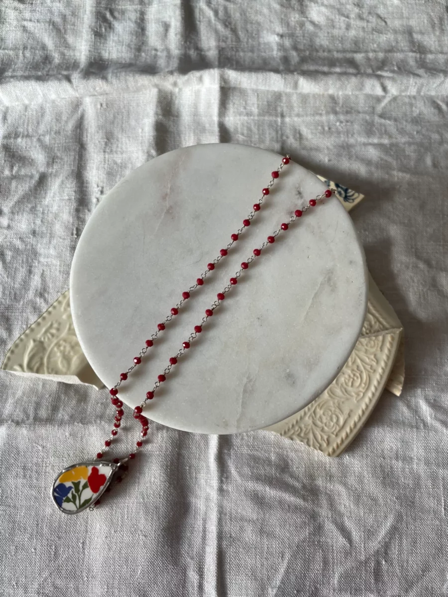 Collana artigianale in ceramica vintage PROVENZA